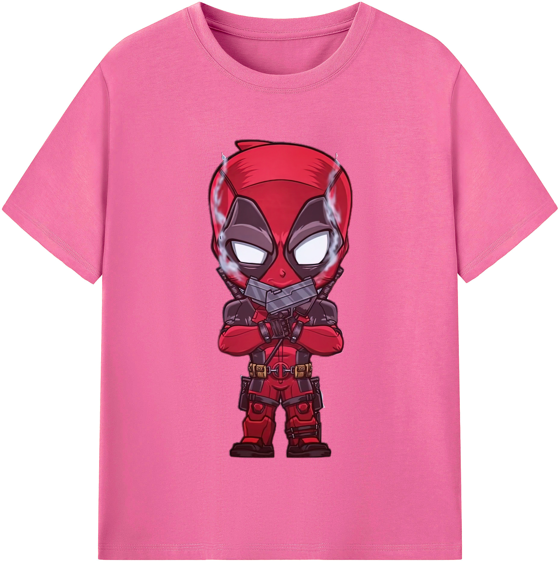 （画像用） Deadpool デッドプール レディースカジュアルプリントTシャツ（綿100％）